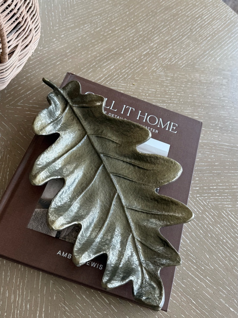 Metal Leaf Tray Gold - Threshold™
